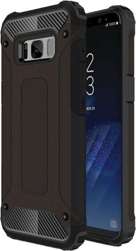 heilig Vermelding artikel Samsung Galaxy S8 Plus Hybride Hoesje Zwart | bol.com