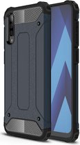 Hoesje Shock Proof Hybride Back Cover Donker Blauw Geschikt voor Samsung Galaxy A50