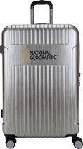 National Geographic Harde Koffer / Trolley / Reiskoffer - 76.5 cm (Large) - Transit - Zilver