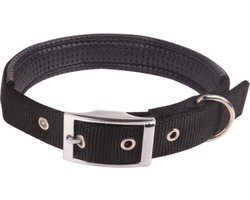 Nobleza Hondenhalsband - Maat XS - Verstelbaar 30 / 35 cm - Honden halsband - Puppy halsband - Hondenhalsband - Puppyhalsband - Honden halsbanden - Zachte voering - Gesp - Zwart