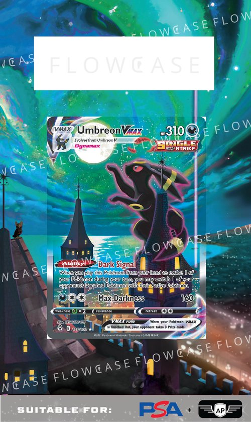Afbeelding van het spel Custom Art Work Graded Card Case - Umbreon Vmax