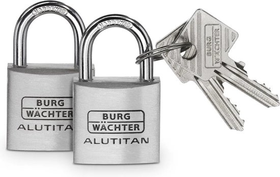 BURG WÄCHTER 770 - Lucchetto In Alluminio 5x16x45 Mm Con 4 Chiavi