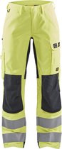 Blaklader Multinorm dames werkbroek Inherent met stretch 7191-1512 - High Vis Geel/Marineblauw - D21