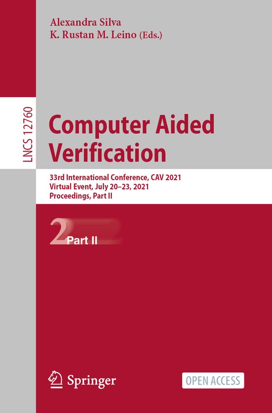 Lecture Notes in Computer Science12760- Computer Aided Verif ... - cover