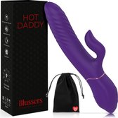 BLUSSERS® Rabbit Vibrator Hot Daddy® - Tarzan - Clitoris & G Spot Stimulator - Dildo - Vibrators voor Vrouwen - Fluisterstil