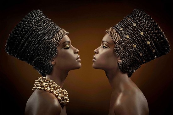 African princess Collection – 90cm x 60cm - Fotokunst op PlexiglasⓇ incl. certificaat & garantie.