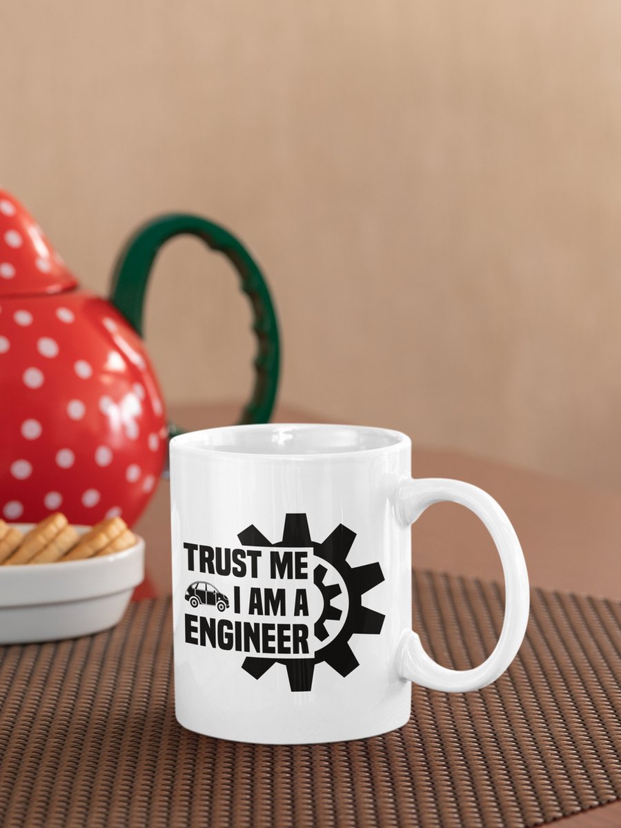 Rick & Rich Mok - Mok Trust Me I'm An Engineer - Mok Engineer - Mok met opdruk - Grappige Mok - Witte koffie mok bedrukt - Witte thee mok - Mug quote - Mok met quote - Cadeau voor man - Cadeau voor vrouw