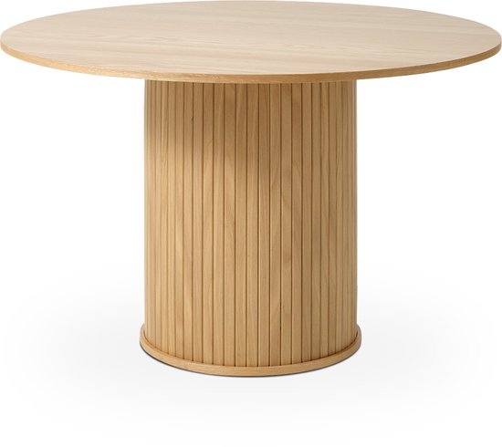 Olivine Lenn houten eettafel naturel - Ø 120 cm