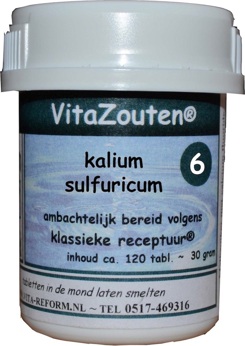 VITAZOUTEN KALIUM SULF 6/6 - Vita Reform Van der Snoek