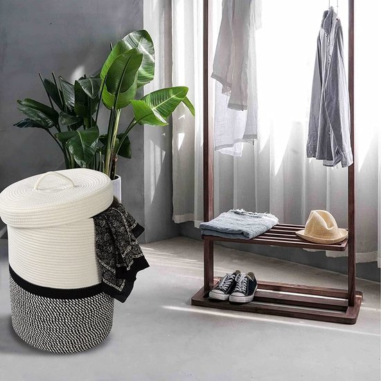 Panier à linge Nuevo Beige naturel - Déco salle de bain - Eminza