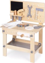 Speelgoed werkbank - met gereedschap - 44,5x27x66,5 cm - hout