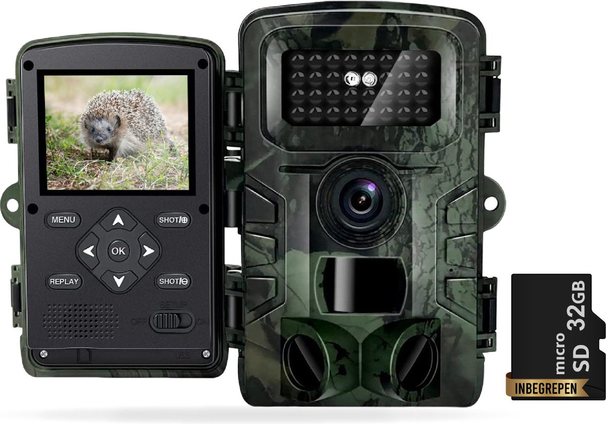 RecorCam Wildcamera WLAN met app 36MP 4K H.265, wildcamera met RecorCam Wildcamera WLAN met app 36MP 4K H.265, wildcamera met