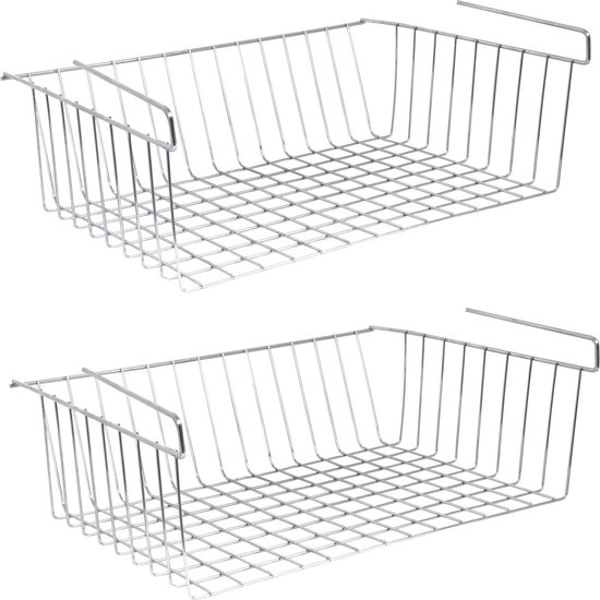 Lot 3 Paniers Rangement Plastique Avec Trous 36x26x14cm Anthracite - Cuisine Salle De Bain Bureau