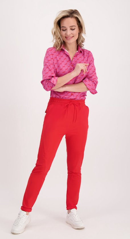 Pantalon / Pantalon rouge de Je m'appelle - Femme - Tissu de voyage - Taille 2XL - 4 tailles disponibles