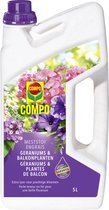 COMPO Engrais Liquide Géraniums & Plantes de Balcon - pour une belle et riche floraison - flacon 5 L