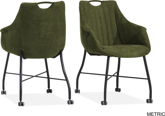 MX Sofa Eetkamer stoel Metric | kleur: Mos