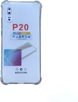 Hoesje Geschikt voor Huawei P20 Anti Shock silicone back cover/Transparant hoesje
