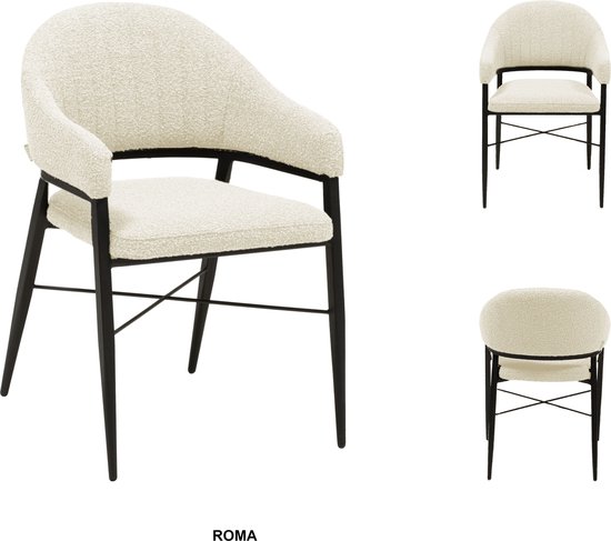MX Sofa Eetkamer stoel Roma | kleur: Pearl