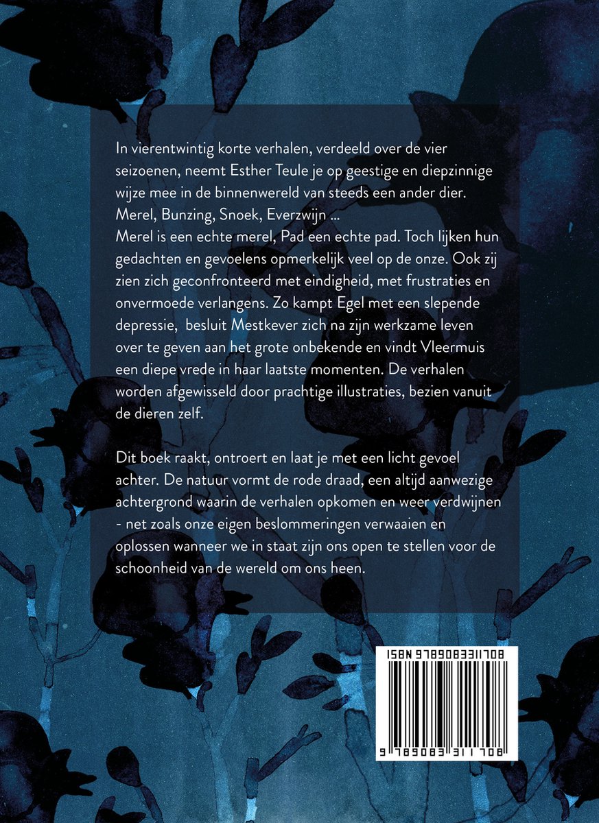 Alles ritselt en ruist, 24 dierenverhalen voor volwassenen - back cover
