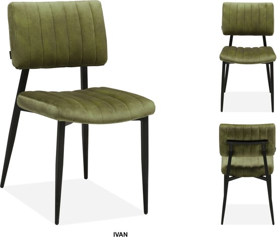 MX Sofa Eetkamer stoel Ivan | kleur: Mos