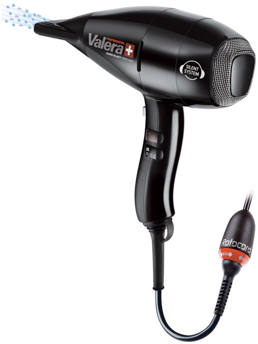 Valera SILENT SX6500YRC - Ultrastille ionen föhn - Krachtige PM-Pro motor 1800W - Swiss made - Valera - €65,00