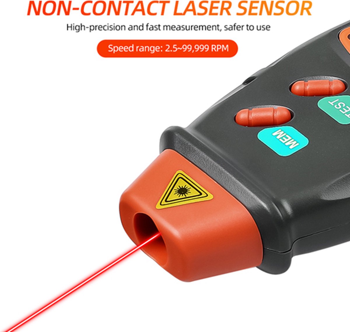 Digitale Toerenteller Met Laser TachoMeter