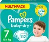 Pampers Baby-Dry Luiers - Maat 7 (+15 kg) - 112 Stuks - Multi-Pack