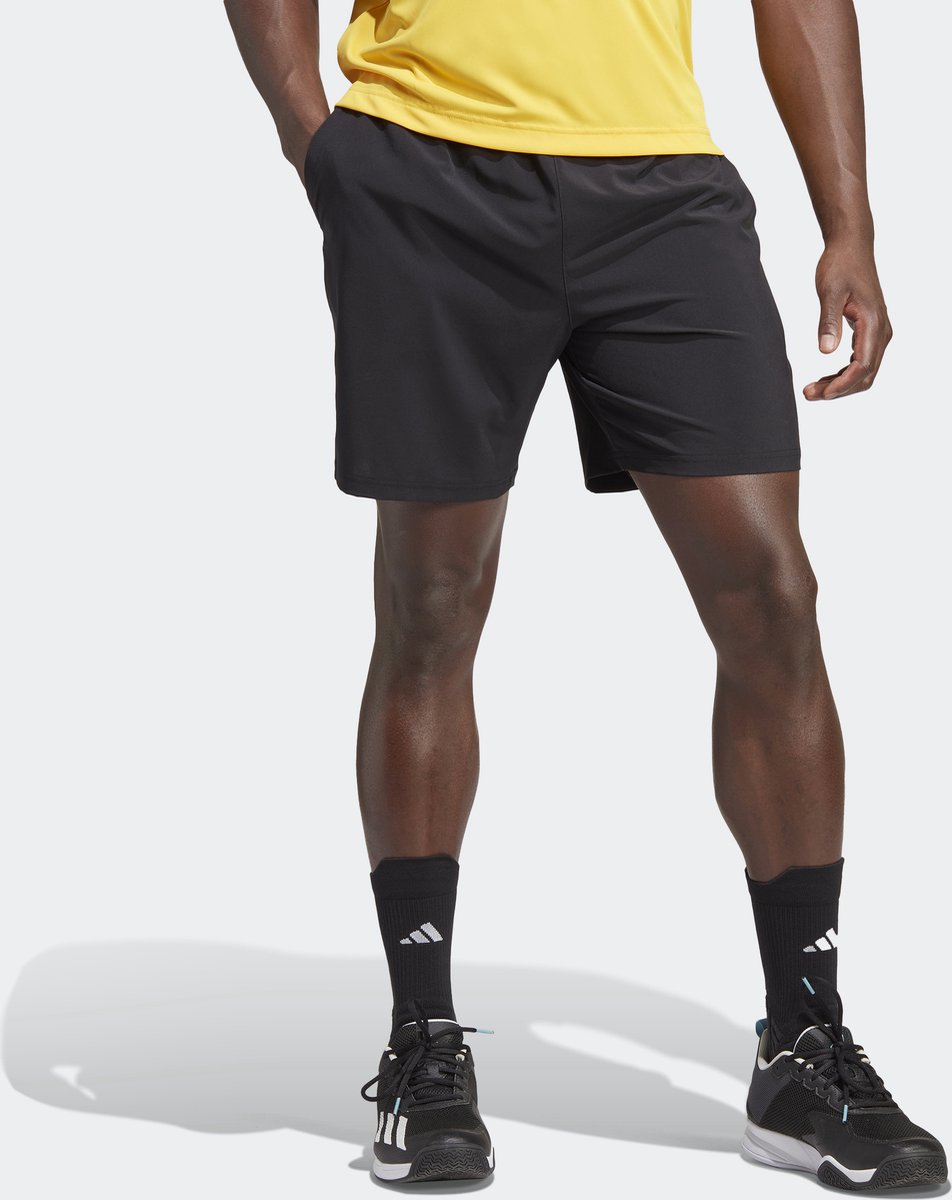 adidas Performance Club Tennis Stretchgeweven Short Heren – 18 CM Zwart