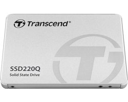 Transcend SSD220Q 500 GB SSD harde schijf (2.5 inch) SATA 6 Gb/s Retail TS500GSSD220Q