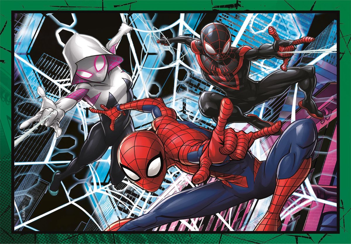 Clementoni - Puzzel - 4 in 1 - Spiderman - Puzzel Voor Kinderen - Supercolor — afbeelding 11