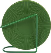 Krumble Onderzetters voor glazen met houder - 5 stuks - Glasonderzetters - Onderleggers - Onderzetters Design - Set van 5 - Rond - Siliconen - Groen - Diameter 16 cm