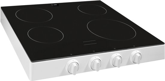 ETNA KCV154WIT plaque Noir Comptoir 60 cm Céramique 4 zone(s)