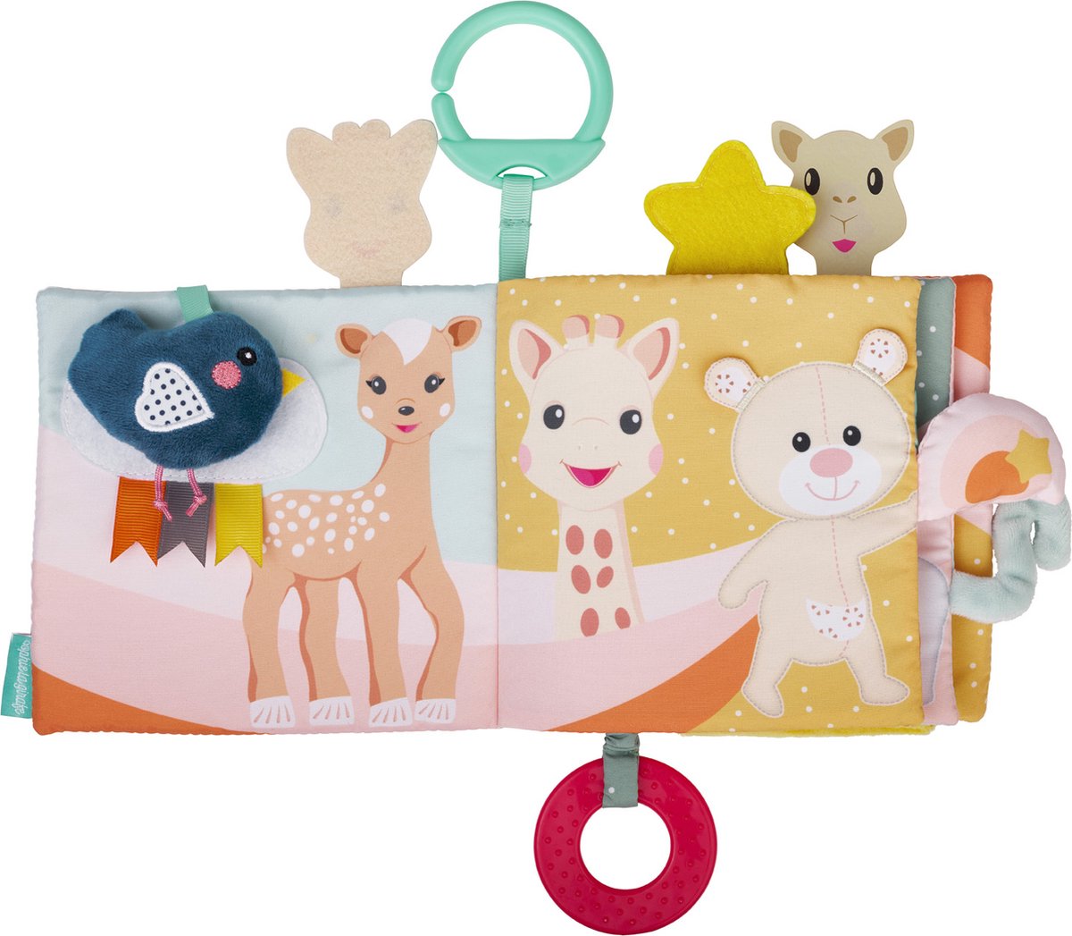 Sophie de giraf Ontdekboekje - Babyboekje - Baby boek - Baby speelgoed - Kraamcadeau - Babyshower cadeau - Vanaf 3 maanden - 26x25x4 cm — afbeelding 11