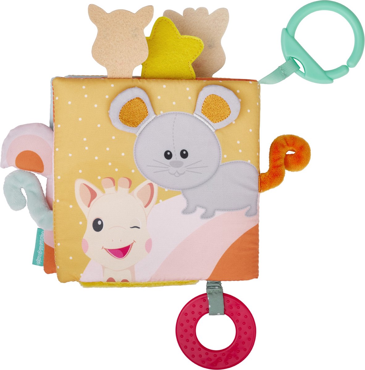 Sophie de giraf Ontdekboekje - Babyboekje - Baby boek - Baby speelgoed - Kraamcadeau - Babyshower cadeau - Vanaf 3 maanden - 26x25x4 cm — afbeelding 14