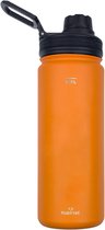 Rubytec Shira Verkoelende Drinkfles - 550 ml - Handige Drinktuit - Lekvrije Drinkdop - Urenlang Koud Drinken - Lekvrij - BPA-vrij - Oranje