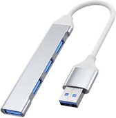 78Goods USB 3.0 Hub - Aluminium - 4 extra USB A Poorten - 1 Extra USB 3.0 Poort - 5 Gbps - USB Splitter - USB A - Zilver