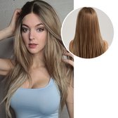 SassyGoods® Luxe Pruik Bruin Front Lace Wig - Pruiken Dames Lang Haar - 65 cm