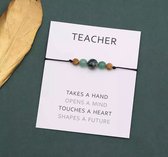 Akyol - Armband teachers -armband - Gift - Cadeau - armband voor jou leraar - cadeau voor juf- afscheidscadeau leraar - kerst cadeau voor lerares -juffendag cadeau - juffendag - cadeau voor de leraar