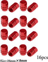 ventieldopjes - autoventieldopjes rood - set van 4 stuks - Vaderdag cadeautje cadeau kado