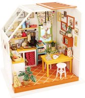 Houten Poppenhuis Bouwpakket - Miniatuur Keuken - Modelbouw - Meubels - Volwassenen & Kinderen - Speelgoed