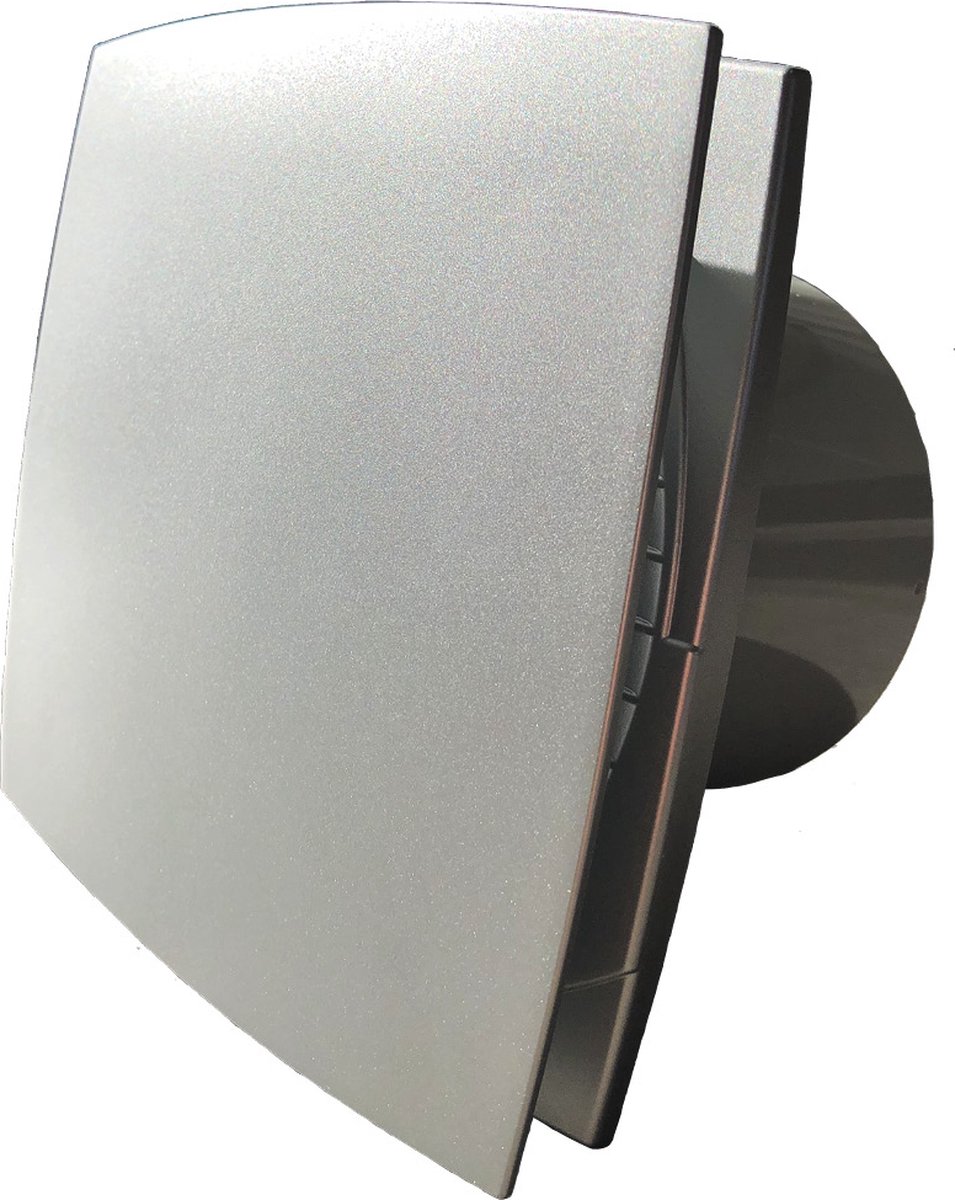 Badkamer Ventilator met Timer 100 mm Zilver Kogellagers Efficiënte