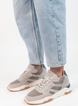 Sacha - Heren - Beige suède sneakers - Maat 40