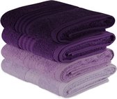 Handdoekenset (4 stuks) 100% KATOEN 500 gr/m² Afmeting: 50 x 90 cm (4 Stuks) (met zijn speciale doos)