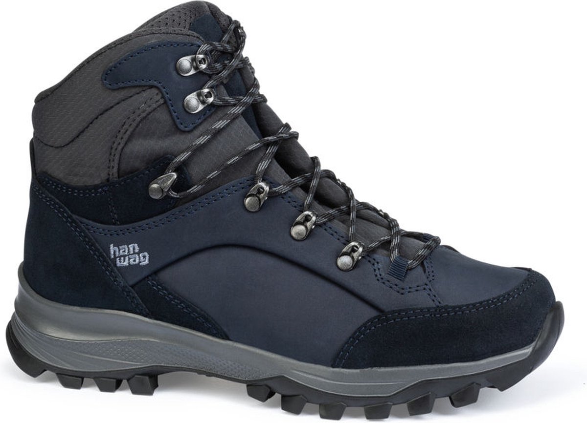 Hanwag Banks Lady LL Wandelschoenen Dames Asphalt 37.5 Marineblauw