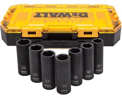 DeWALT DWMT74737-0 Serie - Udarowa Dopsleutelset - 1/2 inch - 7-delig - Cr-Mo Staal