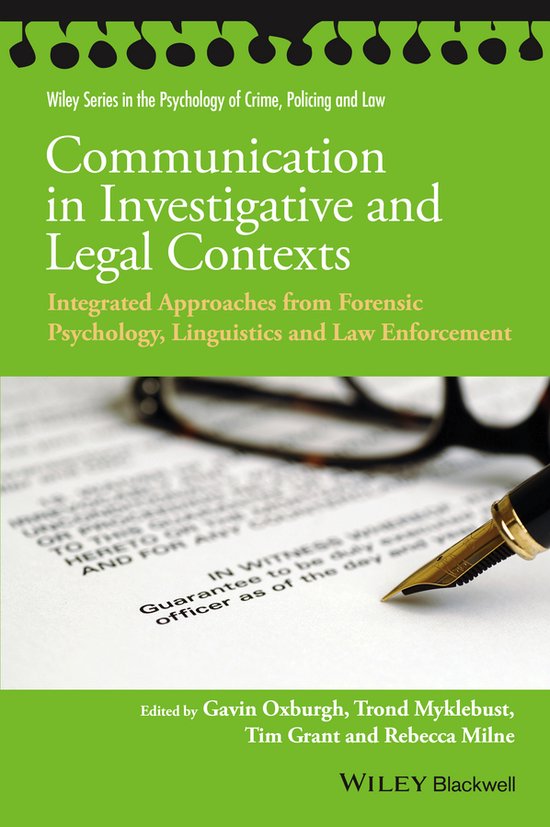 Communication in Investigative and Legal Contexts - cover