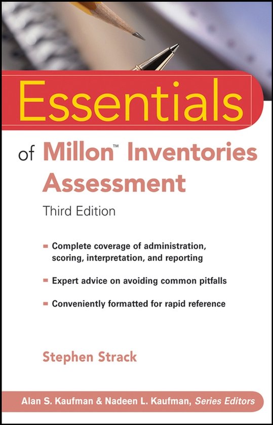 Essentials Of Millon Inventories Assessment - cover