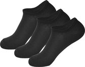 Sneaker Sokken Heren Dames | Katoen | Unisex | 12-Pack | Zwart | Maat 35-40 | Korte Sokken | Sneaker Sokken Unisex