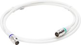 Câble coaxial Kopp - 1,5 mtr - Droit/droit - 4G - Wit