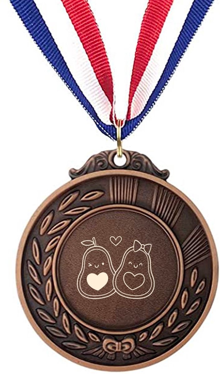 Akyol - avocado medaille bronskleuring - Avocado - fruitliefhebbers - vriendschap - groente - gezond - leuk kado voor je vrienden om te geven